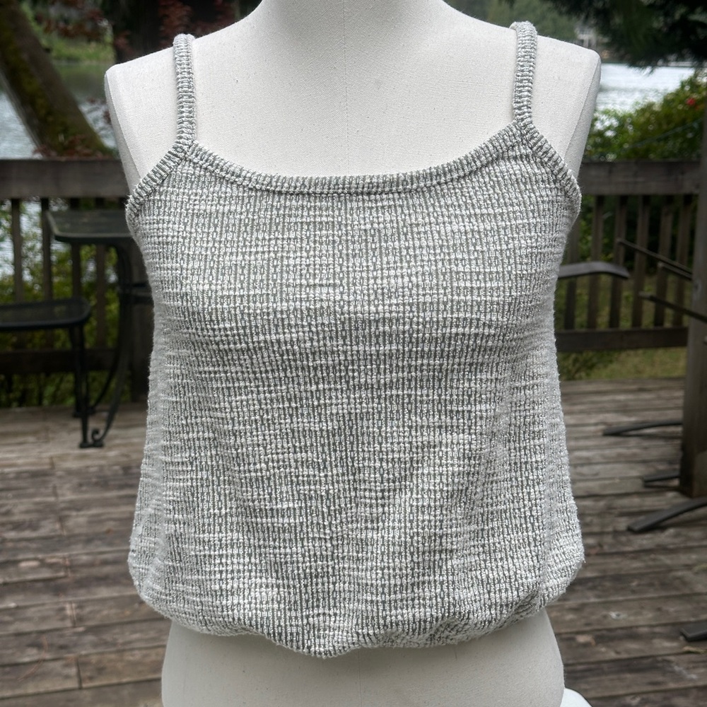 Gray Knit Women's Top
